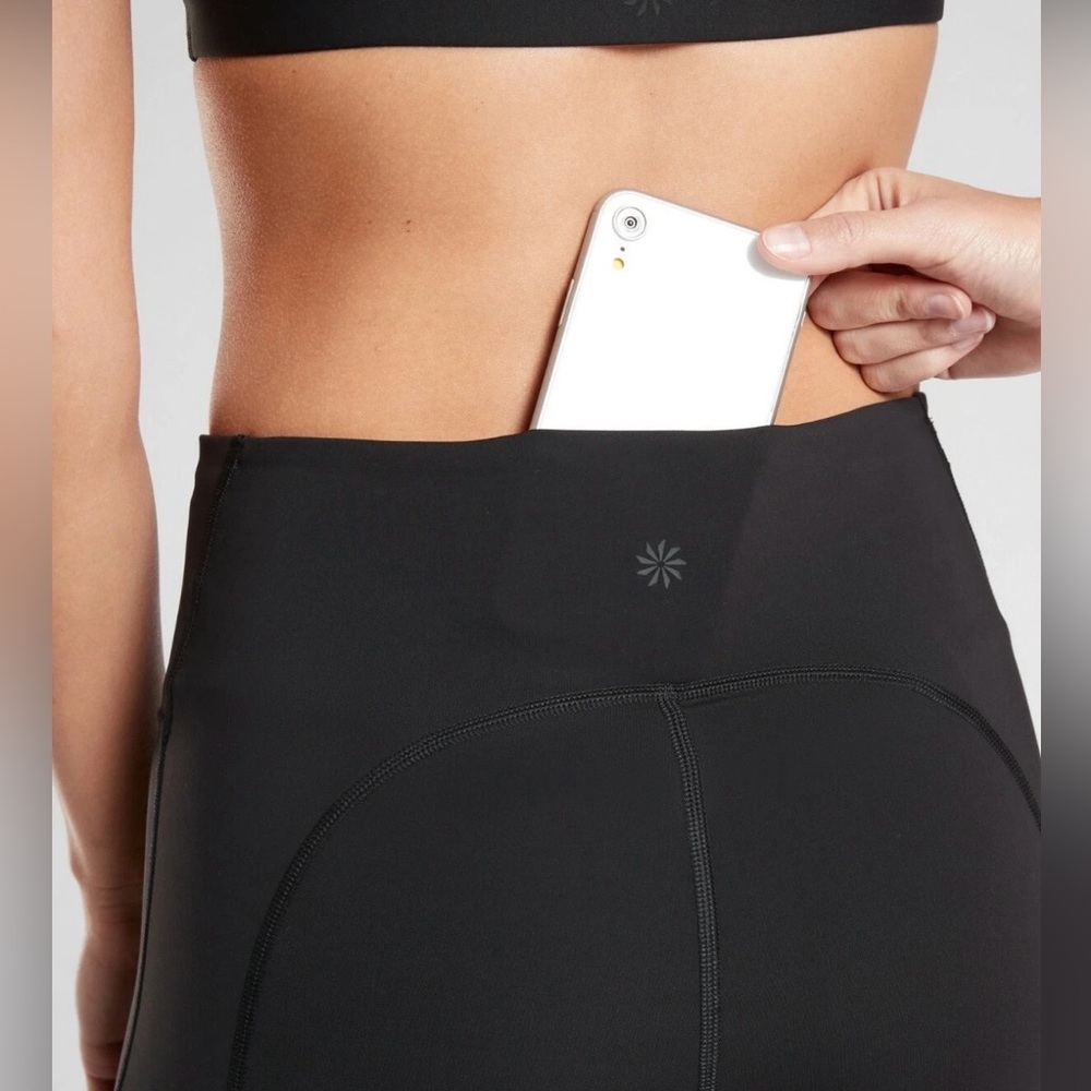 Athleta Black Ultimate Stash Pocket Tights High-Waisted Leggings Small - Picture 2 of 9